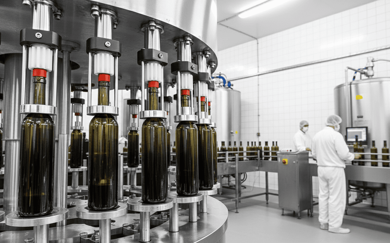 imbottigliamento industriale con azoto per packaging alimentare e conservazione prodotti